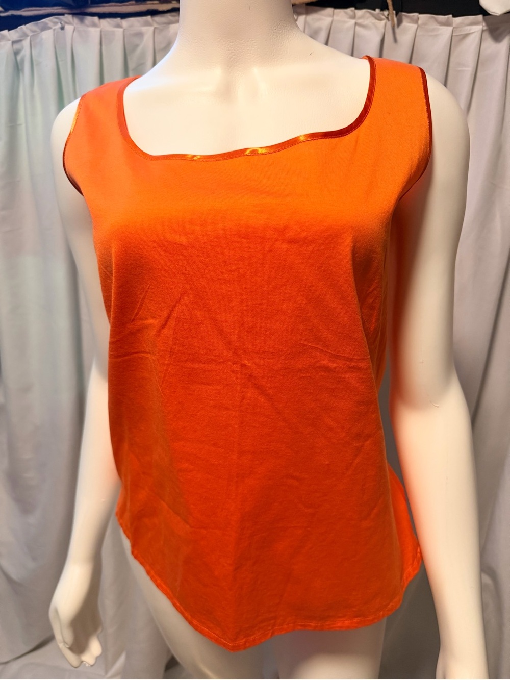 Christian Dior Orange Scoop Neck Tanktop